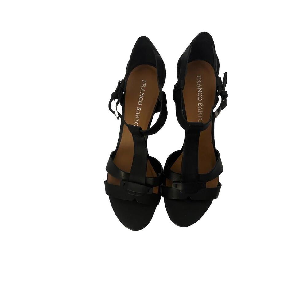 Franco Sarto Black Leather Heels